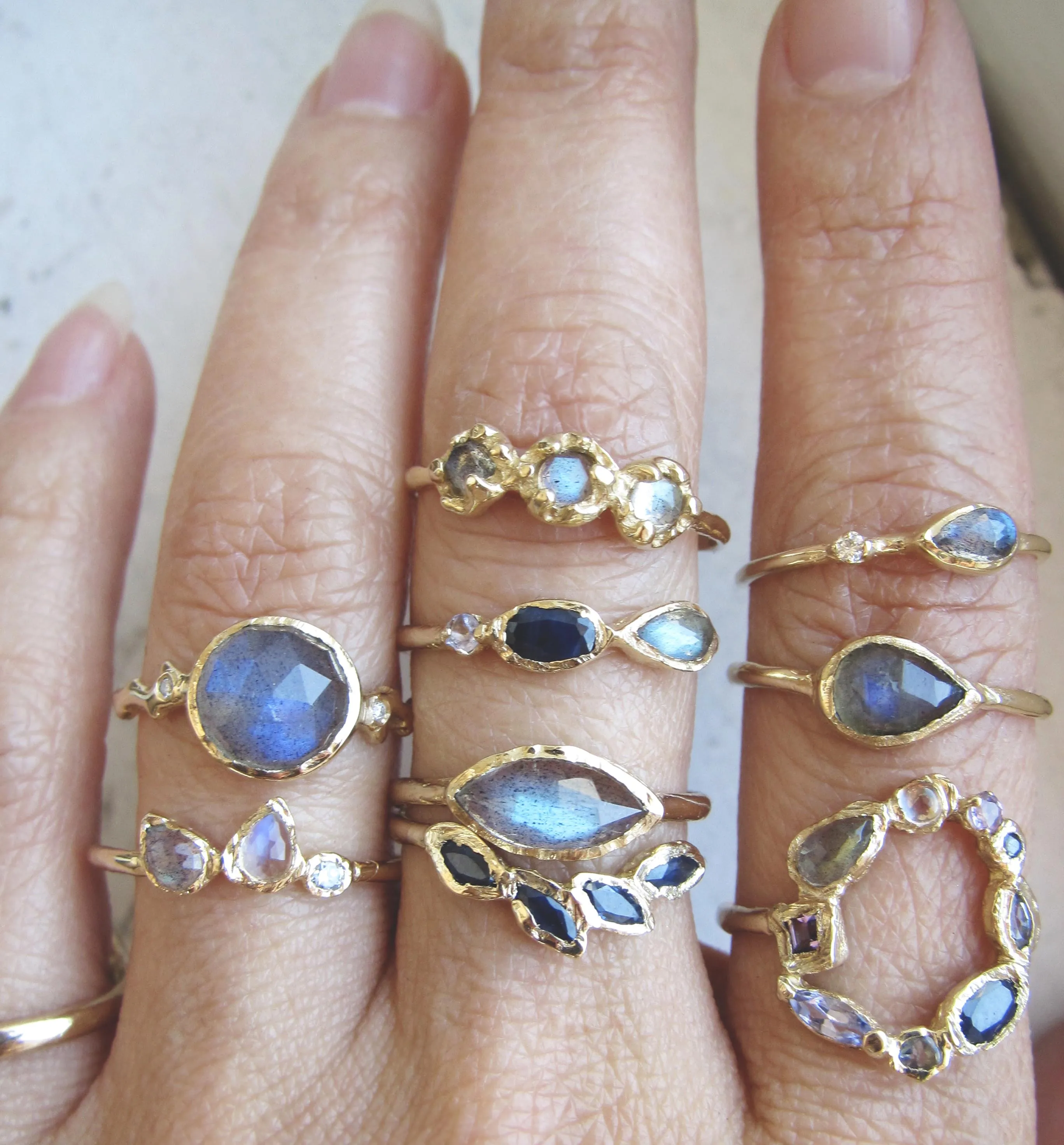 Petal Sapphire Ring