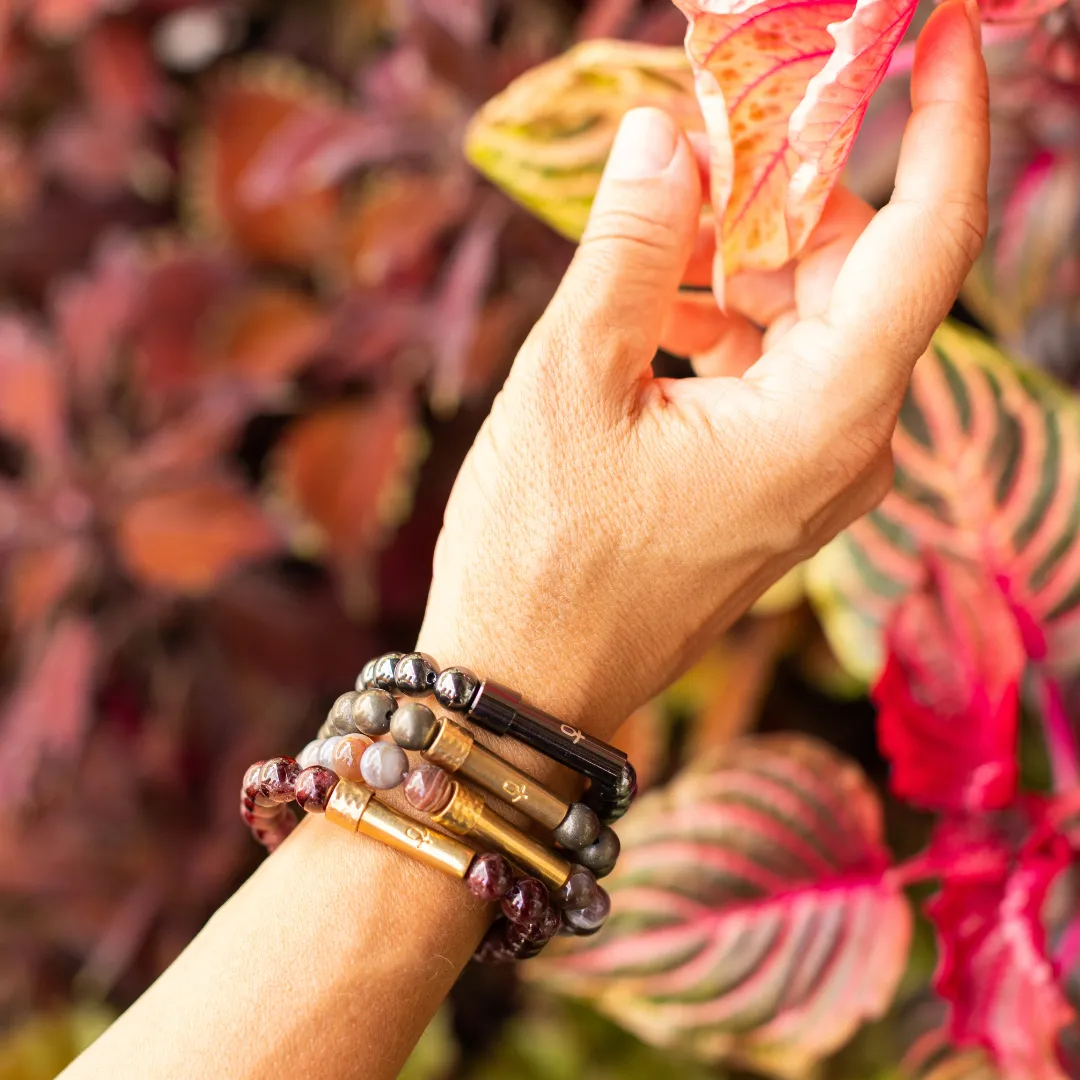 Polished Pyrite Intention Bracelet