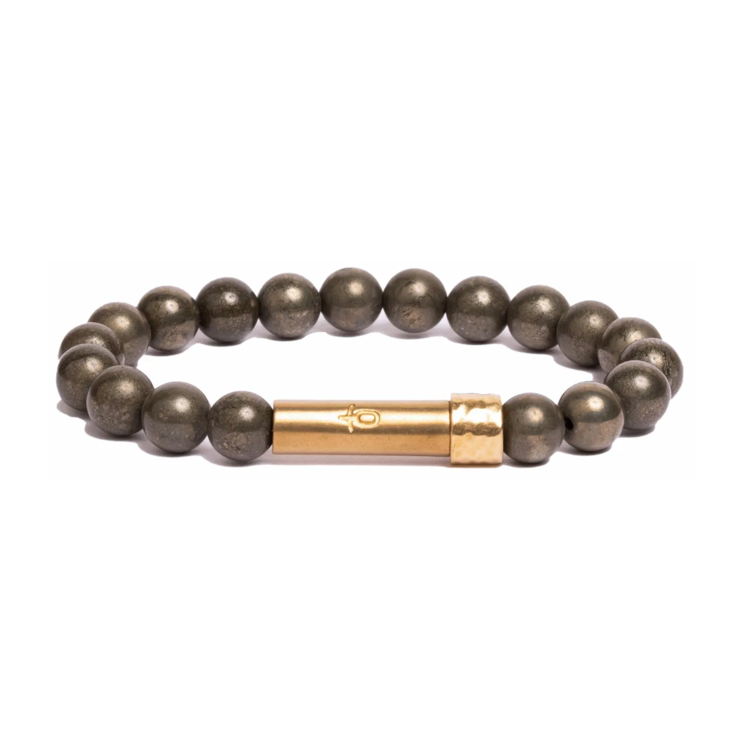Polished Pyrite Intention Bracelet