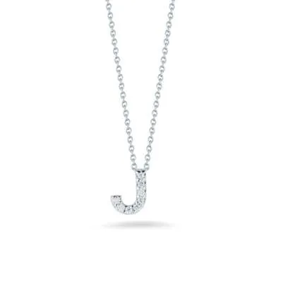 ROBERTO COIN DIAMOND LOVE LETTER J