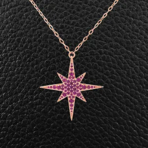 Ruby Star Pendant