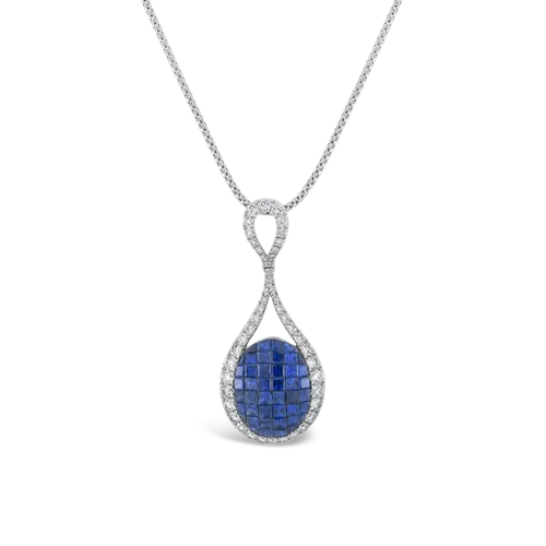 Sapphire & Diamond Pendant