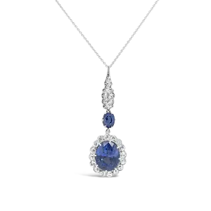 Sapphire & Diamond Pendant