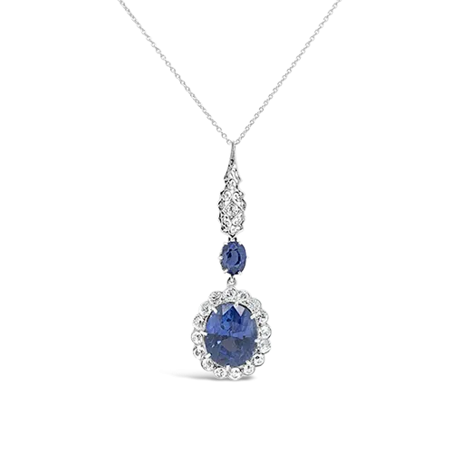 Sapphire & Diamond Pendant
