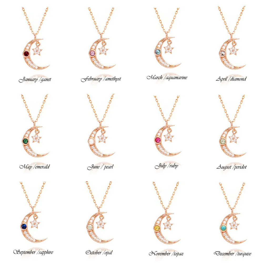 SERA Birthstone Necklace (Gold)