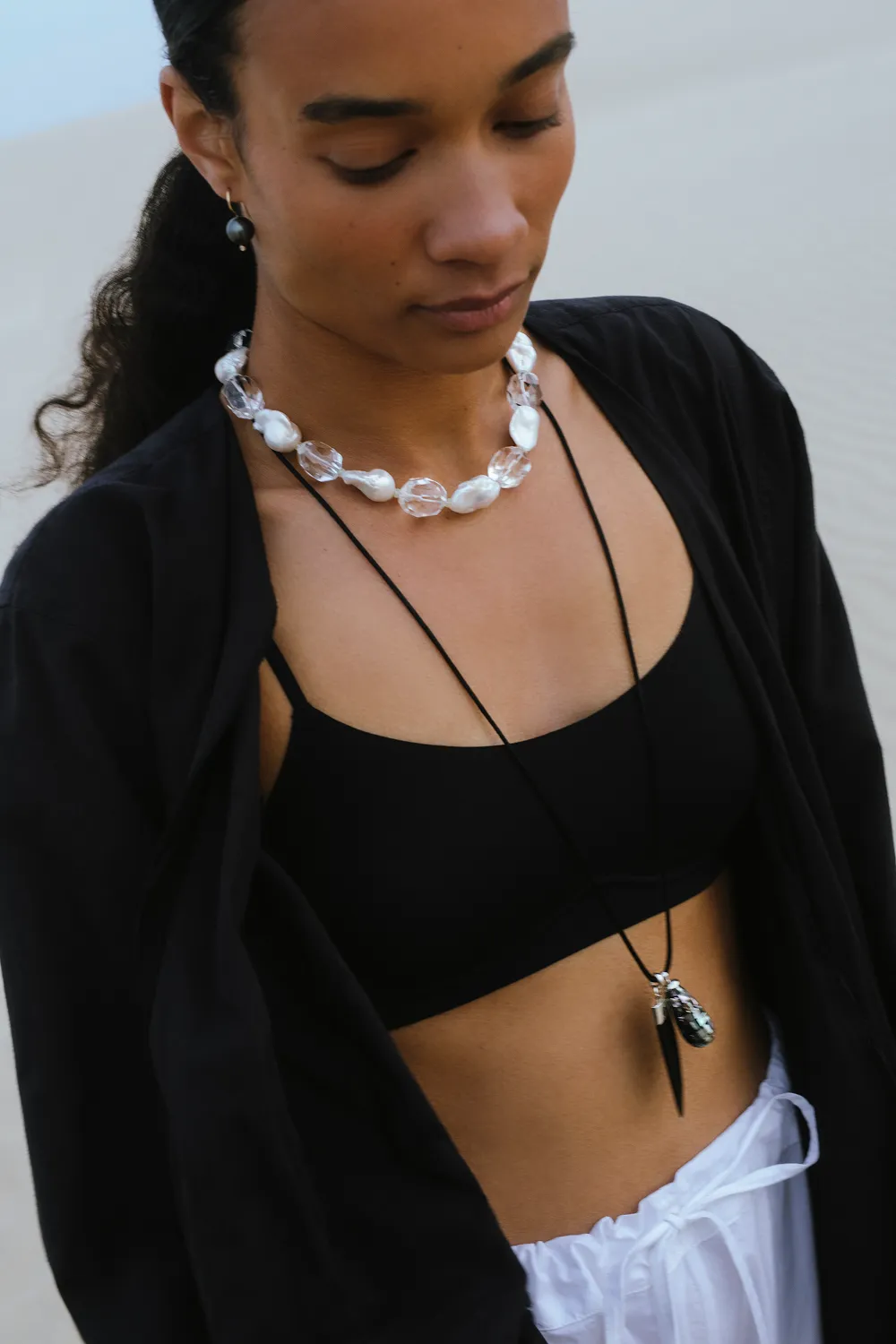Sherri Necklace Black Mix