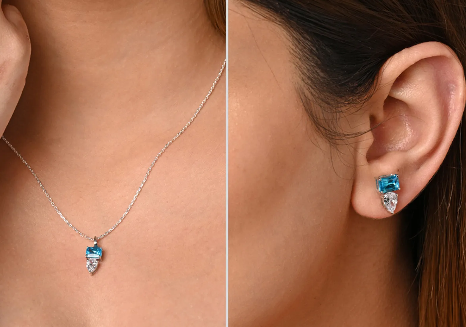 Silver Vistosa Jewellery Set