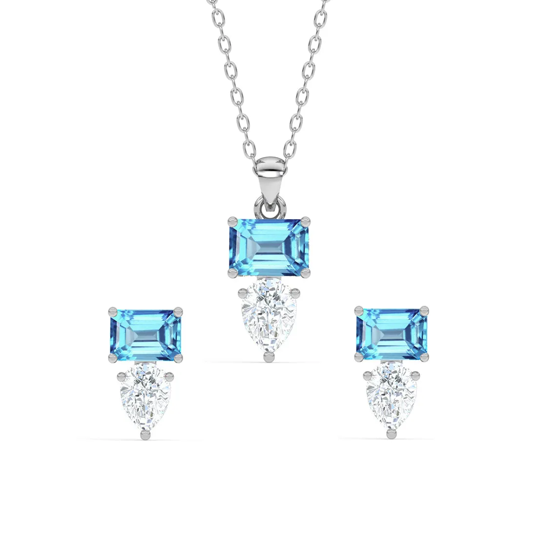 Silver Vistosa Jewellery Set
