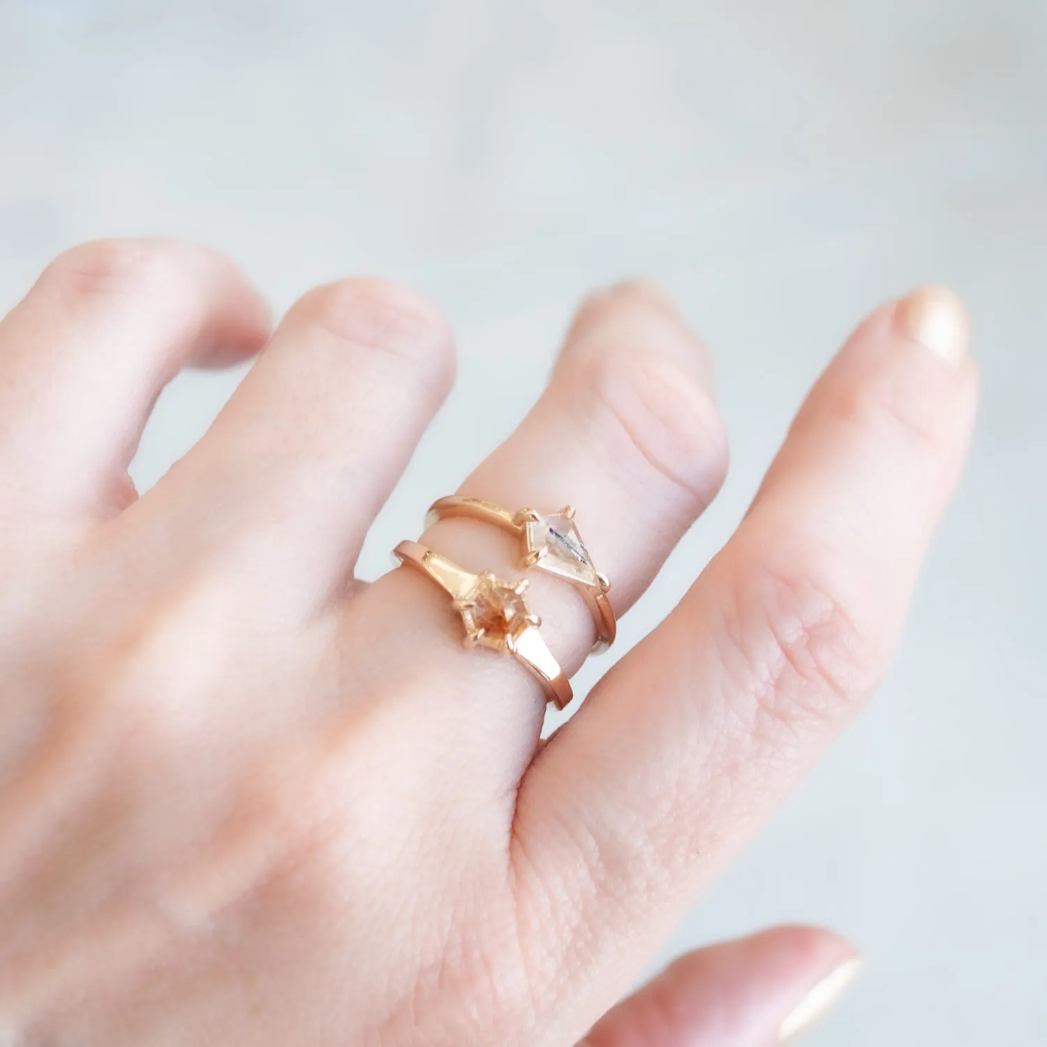 Small Quartz Kite Ring