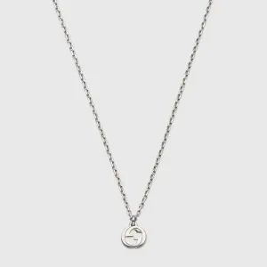 STERLING SILVER GUCCI INTERLOCKING G NECKLACE