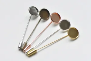 Stick Pin Clutch Brooch 10mm/12mm/14mm/16mm/18mm/20mm Set of 10