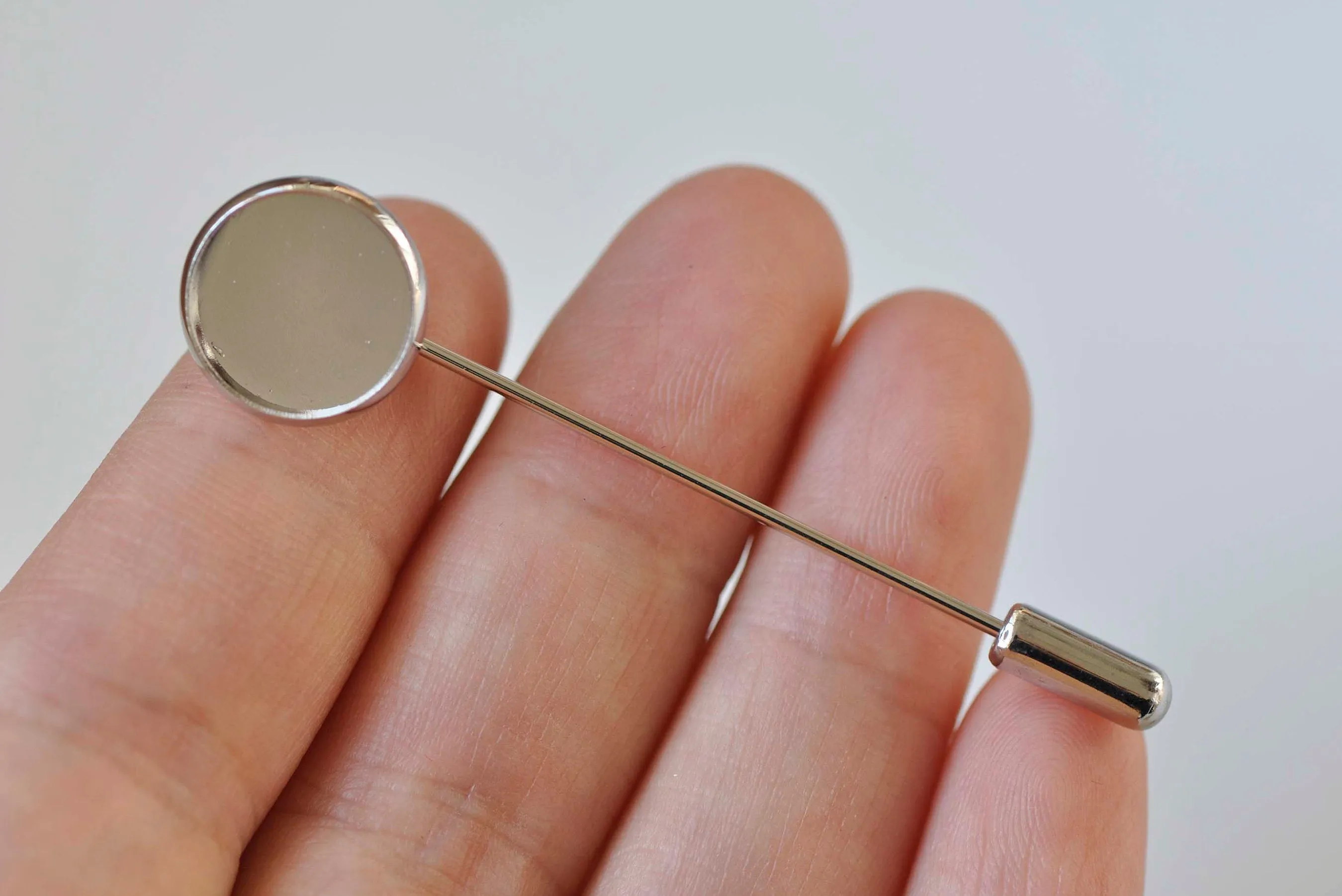 Stick Pin Clutch Brooch 10mm/12mm/14mm/16mm/18mm/20mm Set of 10
