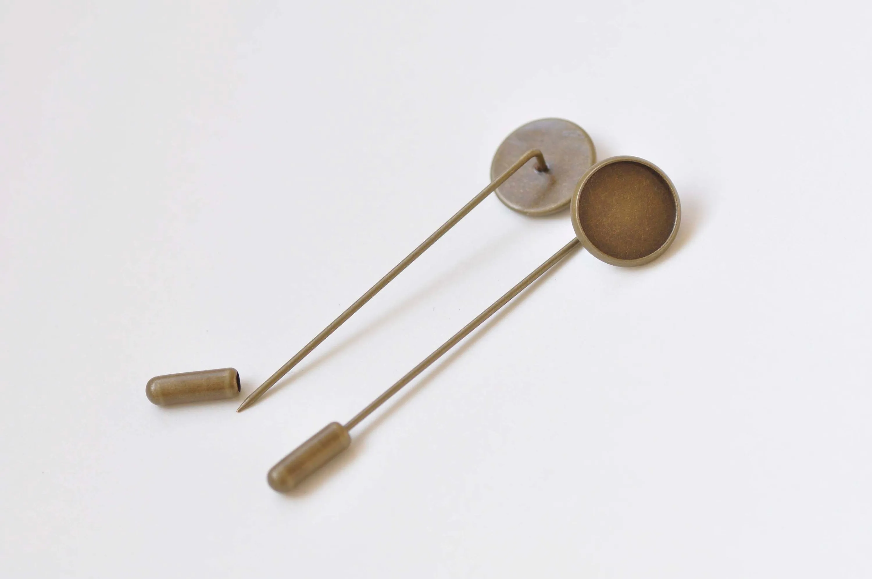 Stick Pin Clutch Brooch 10mm/12mm/14mm/16mm/18mm/20mm Set of 10