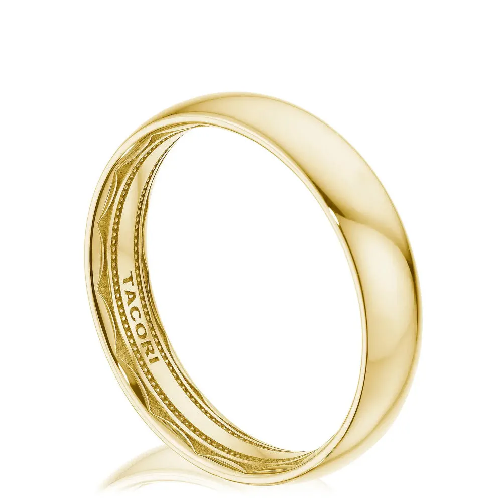 Tacori  18Y Classic High Polish Rounded Mens Wedding Band