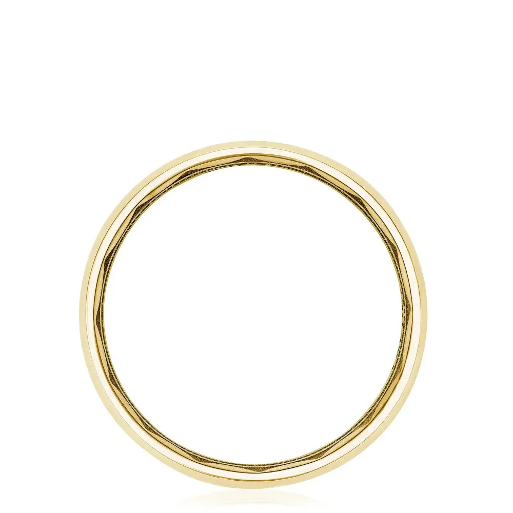 Tacori  18Y Classic High Polish Rounded Mens Wedding Band