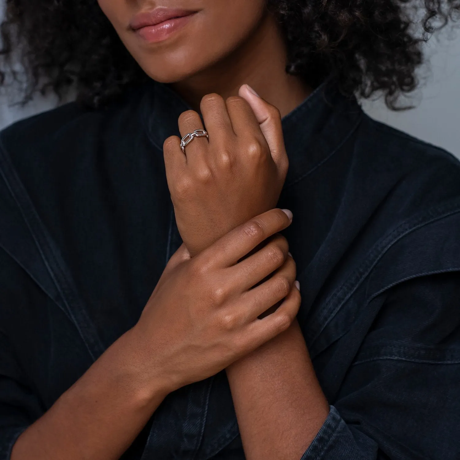 Ti Sento Chain Link Ring