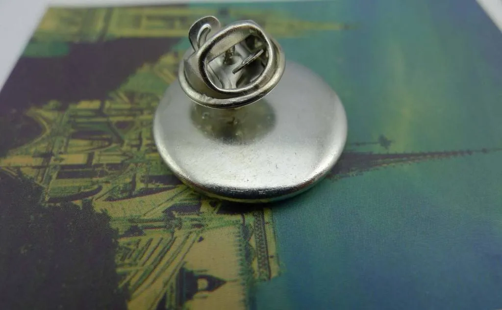 Tie Tack Clutch Lapel Pin Brooch 20mm Bezel Set of 10 A5881