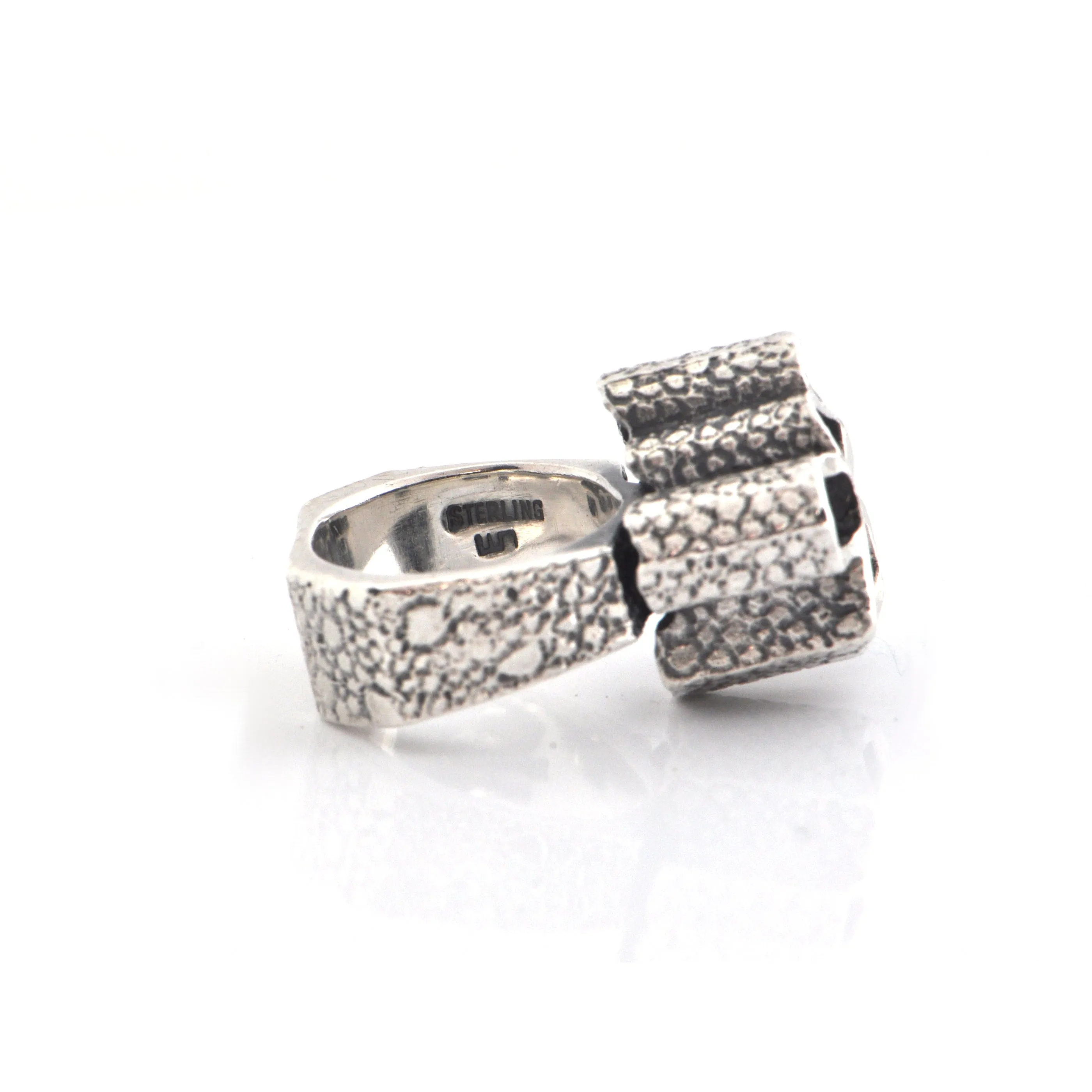 Walter Schluep Textured Sterling Silver Ring