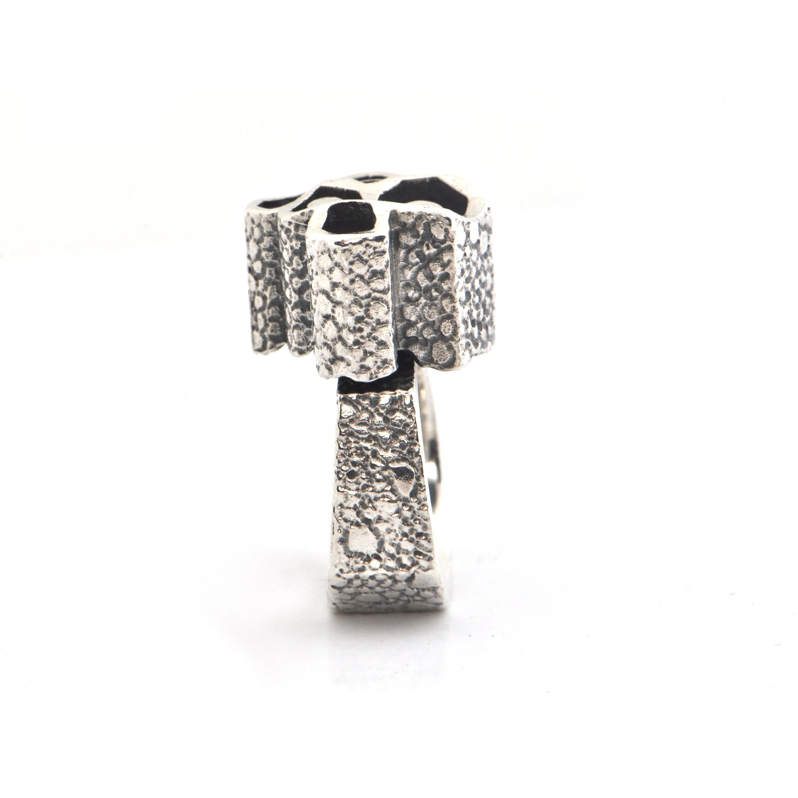 Walter Schluep Textured Sterling Silver Ring