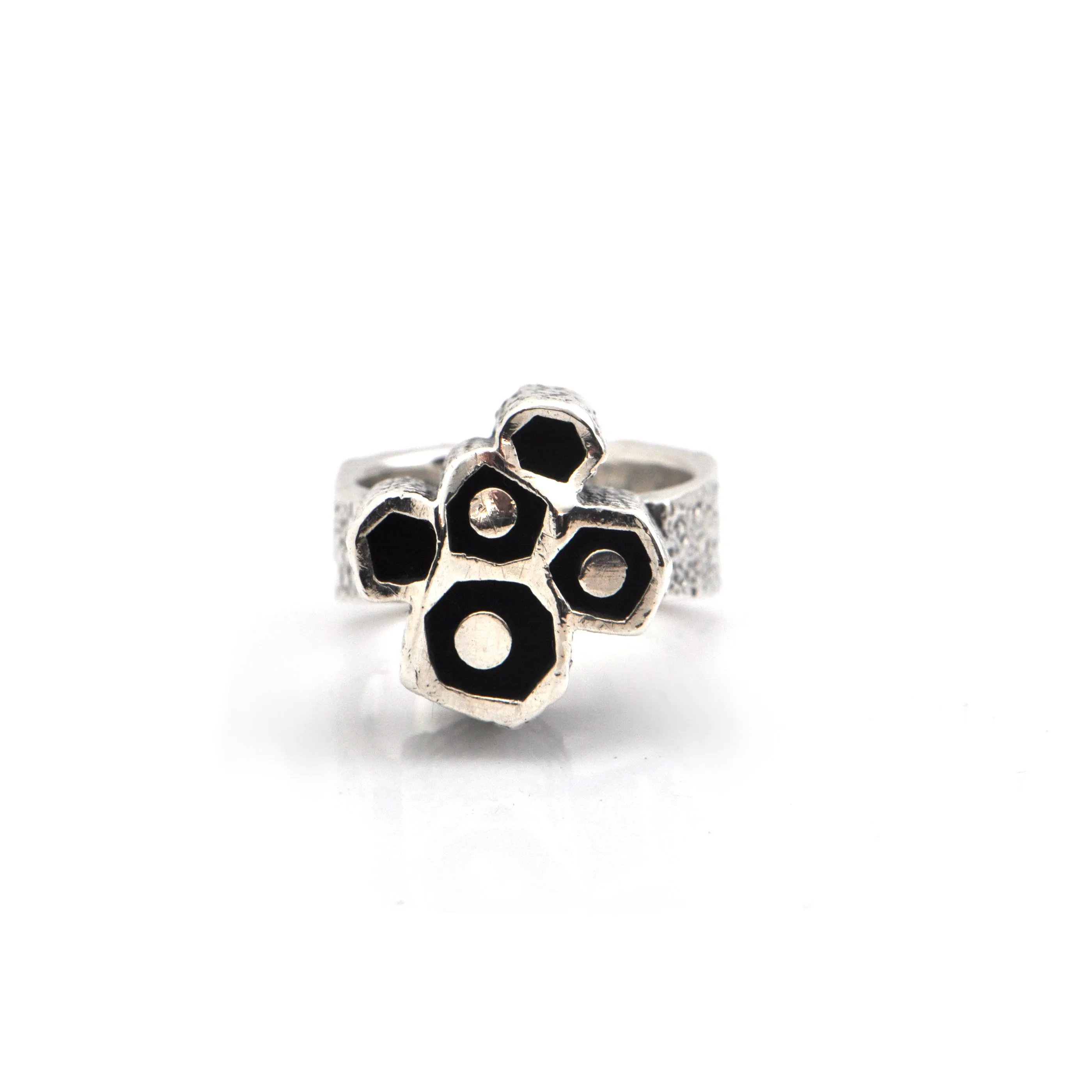 Walter Schluep Textured Sterling Silver Ring