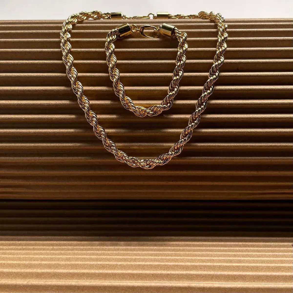XL Rope Chain Bracelet in Gold