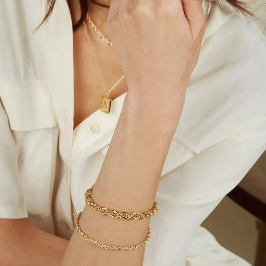 XL Rope Chain Bracelet in Gold
